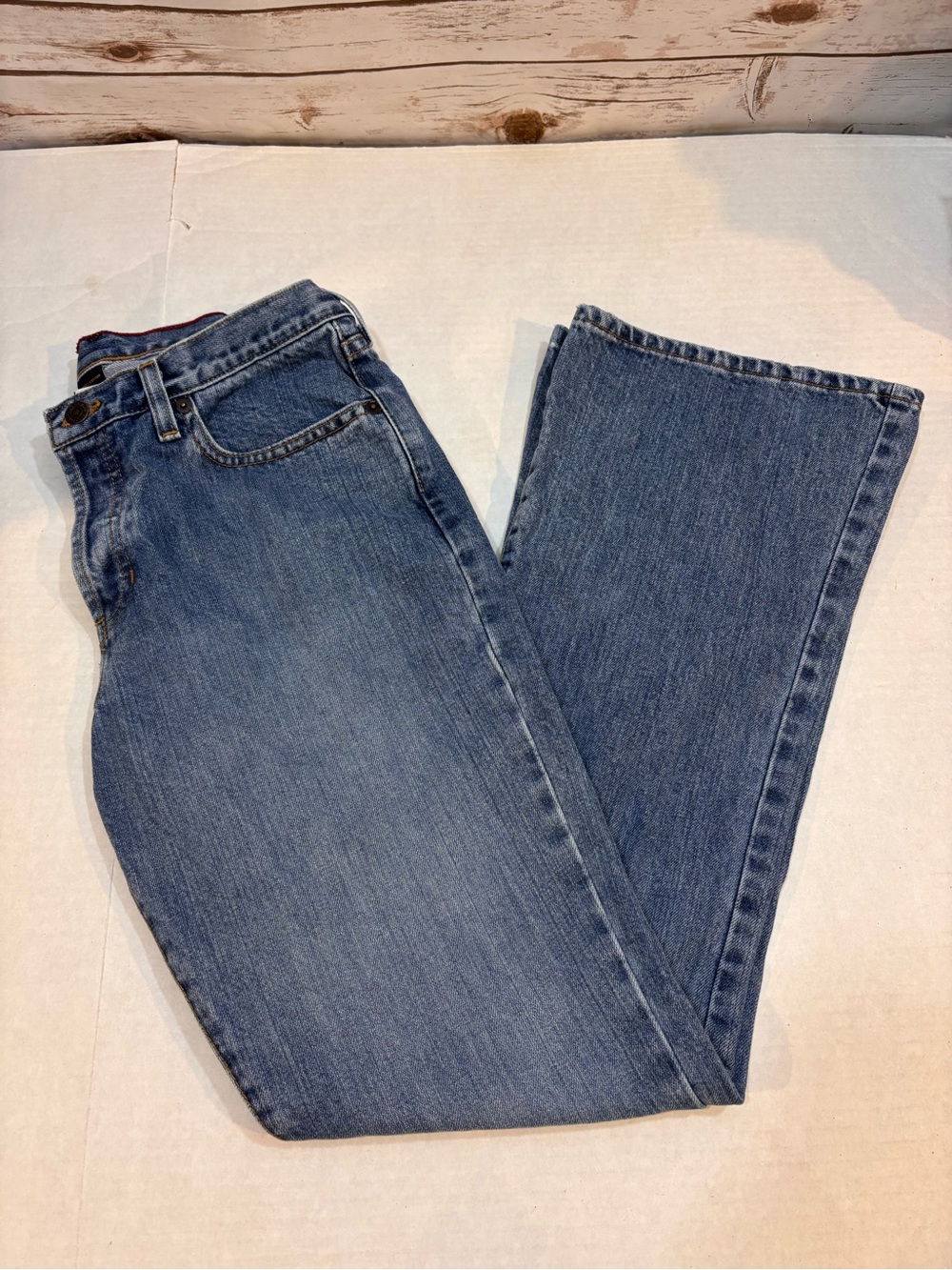 Vintage Abercrombie & Fitch Women's Blue Flare Jeans